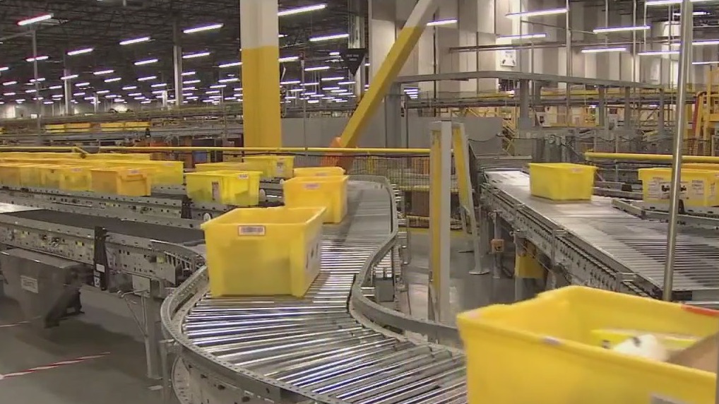 Behind the scenes tour of Amazon facility